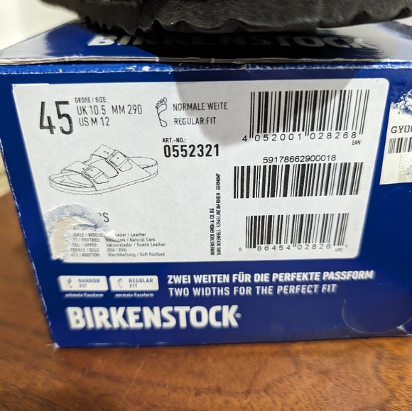 Birkenstock Gray Suede "NEW" size 12 sandals - Picture 5 of 5